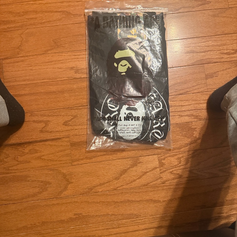 Bape Black and White Graphic Tee